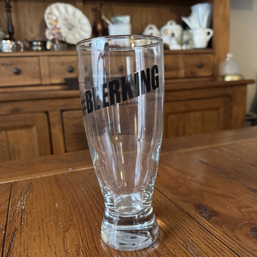 Used Beerking Pilsner Novelty Beer Glass, 14.5 Oz, 7"very Good Condition. - Picture 1 of 5